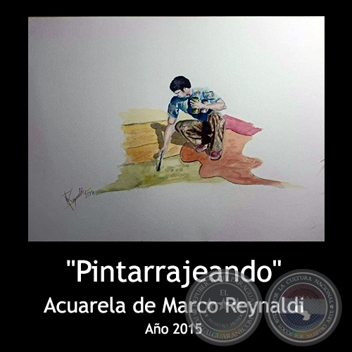 Pintarrajeando - Acuarela de Marco Reynaldi - Ao 2015